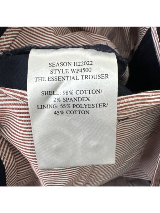 WildFang Essential Trouser Womens 0 Navy Slim Leg Ankle Length - Picture 15 of 16